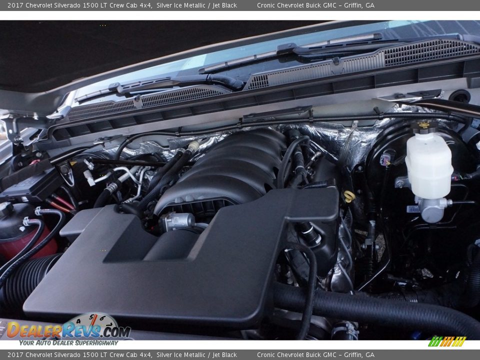 2017 Chevrolet Silverado 1500 LT Crew Cab 4x4 Silver Ice Metallic / Jet Black Photo #12