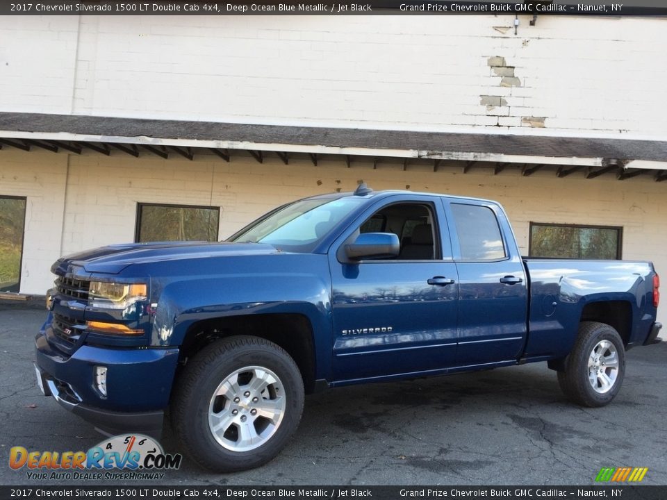 2017 Chevrolet Silverado 1500 LT Double Cab 4x4 Deep Ocean Blue Metallic / Jet Black Photo #1