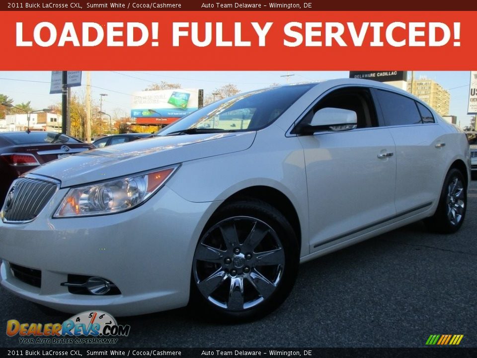 2011 Buick LaCrosse CXL Summit White / Cocoa/Cashmere Photo #1