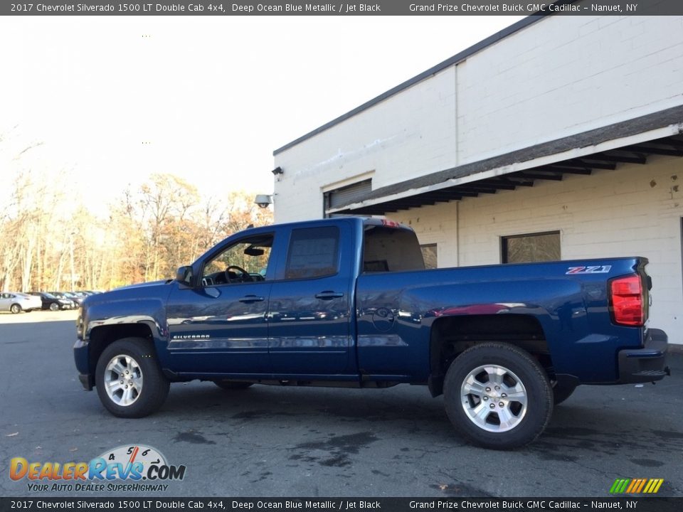 2017 Chevrolet Silverado 1500 LT Double Cab 4x4 Deep Ocean Blue Metallic / Jet Black Photo #6
