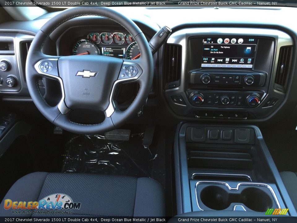 2017 Chevrolet Silverado 1500 LT Double Cab 4x4 Deep Ocean Blue Metallic / Jet Black Photo #8