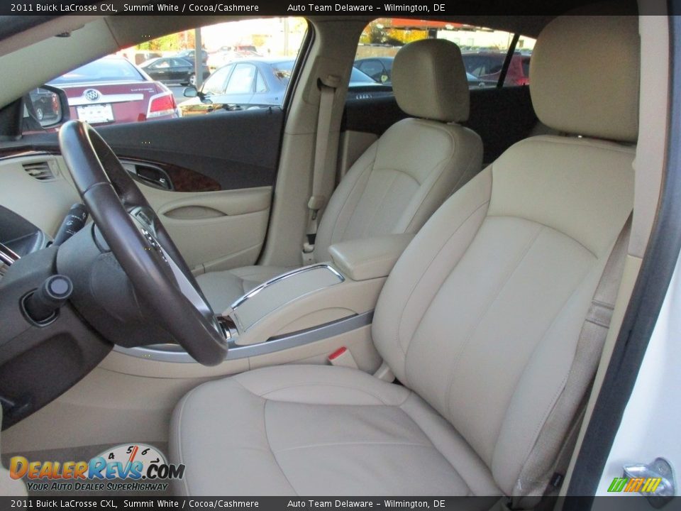 2011 Buick LaCrosse CXL Summit White / Cocoa/Cashmere Photo #9