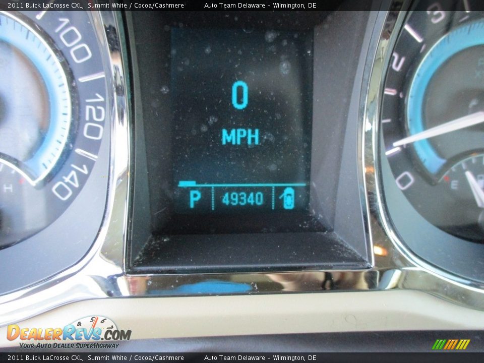 2011 Buick LaCrosse CXL Summit White / Cocoa/Cashmere Photo #12