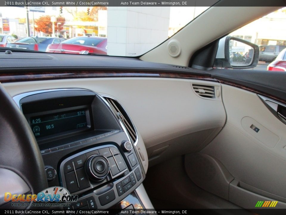 2011 Buick LaCrosse CXL Summit White / Cocoa/Cashmere Photo #13