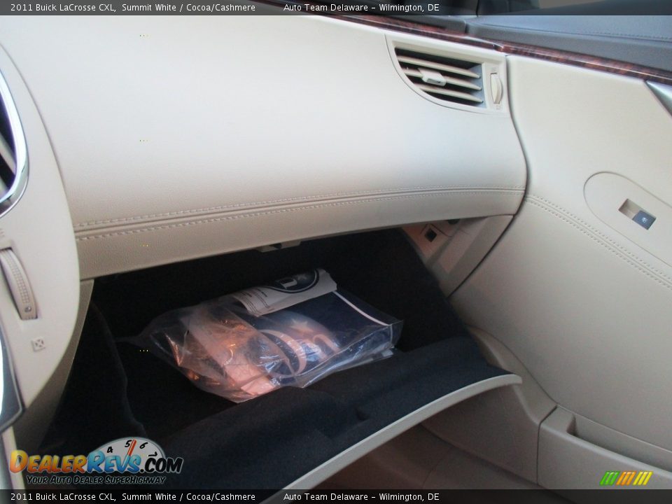 2011 Buick LaCrosse CXL Summit White / Cocoa/Cashmere Photo #14