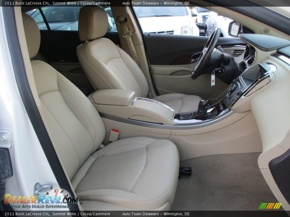 2011 Buick LaCrosse CXL Summit White / Cocoa/Cashmere Photo #16