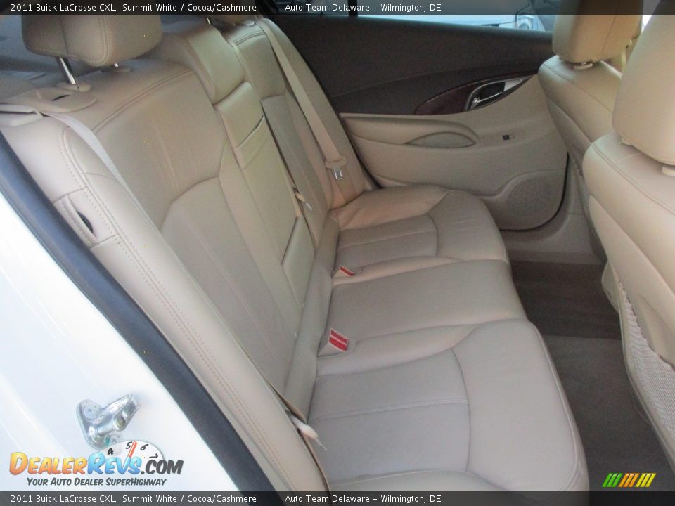 2011 Buick LaCrosse CXL Summit White / Cocoa/Cashmere Photo #18
