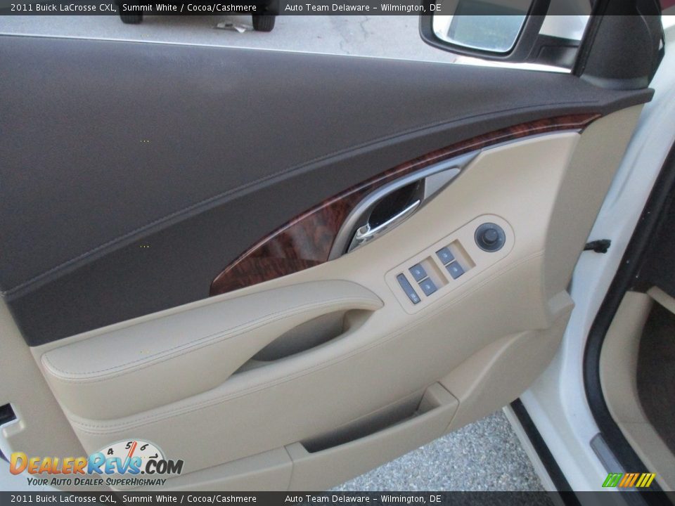 2011 Buick LaCrosse CXL Summit White / Cocoa/Cashmere Photo #21
