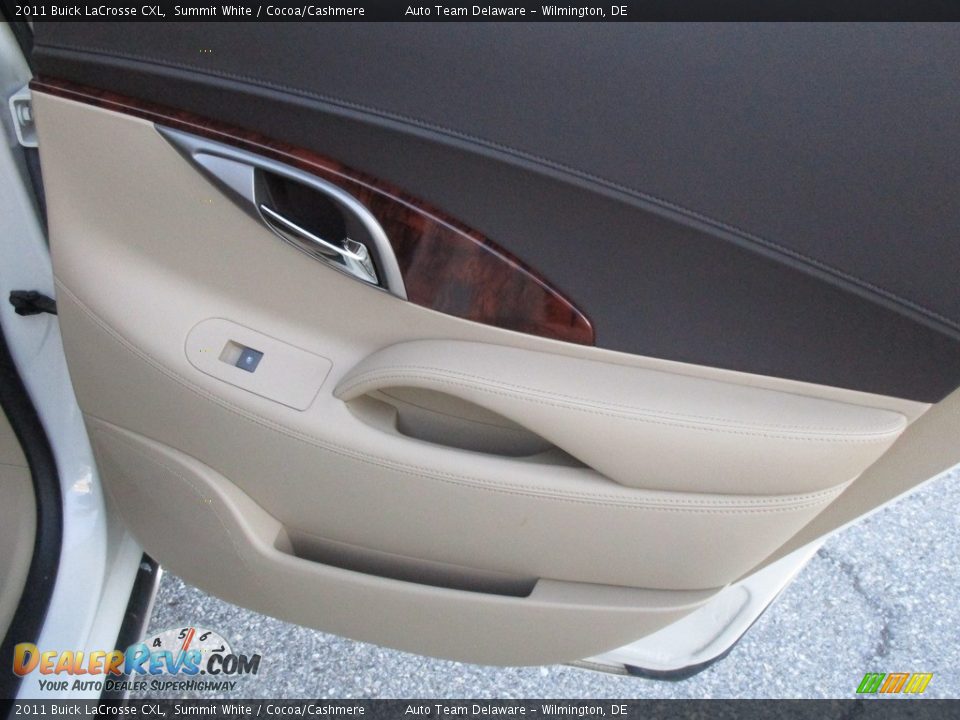 2011 Buick LaCrosse CXL Summit White / Cocoa/Cashmere Photo #23