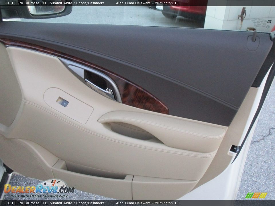 2011 Buick LaCrosse CXL Summit White / Cocoa/Cashmere Photo #24