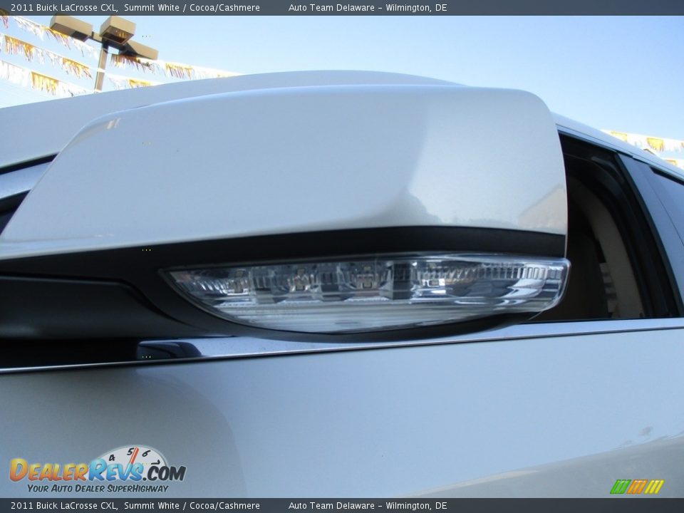 2011 Buick LaCrosse CXL Summit White / Cocoa/Cashmere Photo #25
