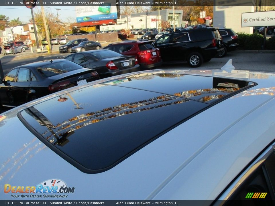 2011 Buick LaCrosse CXL Summit White / Cocoa/Cashmere Photo #26