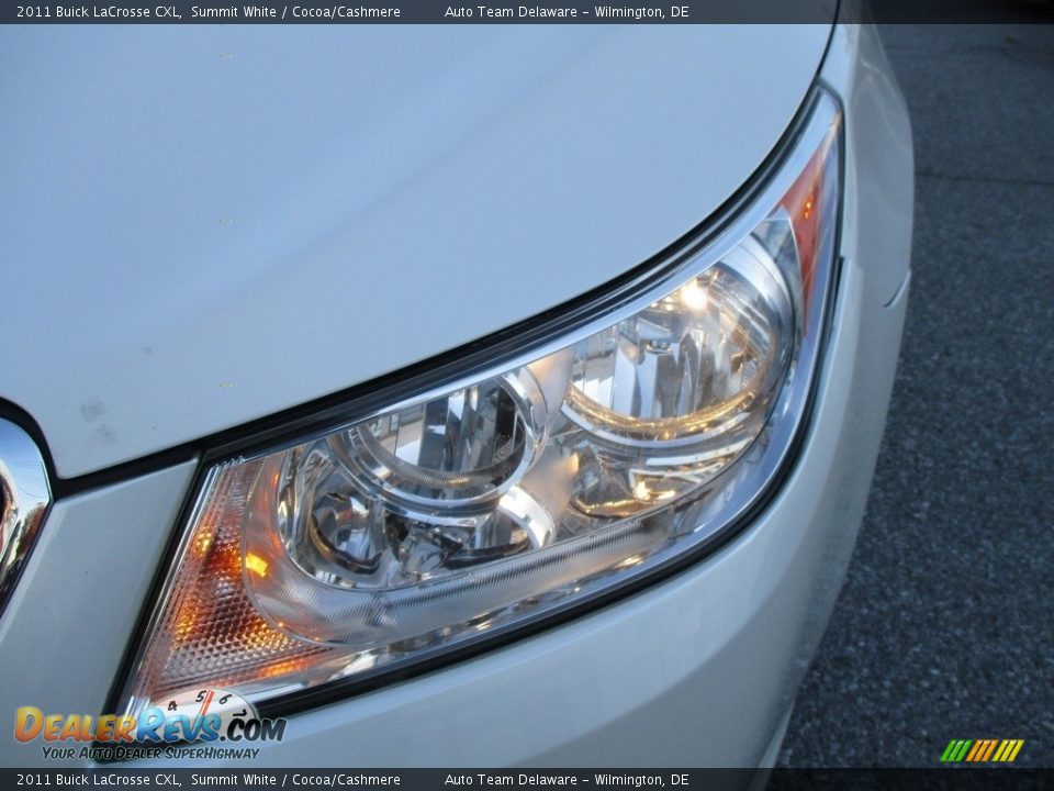2011 Buick LaCrosse CXL Summit White / Cocoa/Cashmere Photo #29