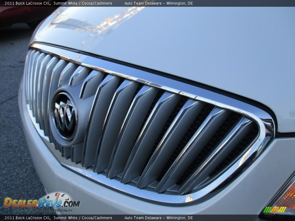 2011 Buick LaCrosse CXL Summit White / Cocoa/Cashmere Photo #30