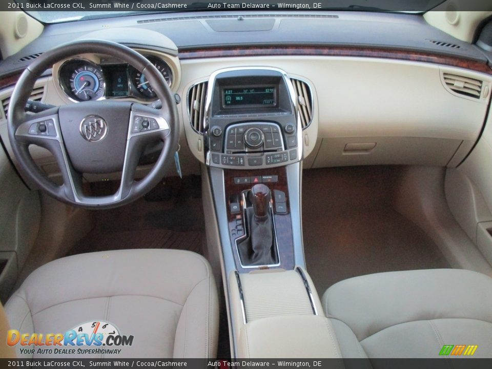 2011 Buick LaCrosse CXL Summit White / Cocoa/Cashmere Photo #31
