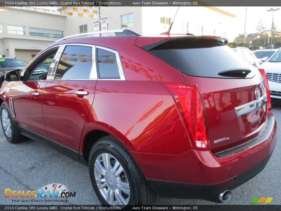 2014 Cadillac SRX Luxury AWD Crystal Red Tintcoat / Ebony/Ebony Photo #4