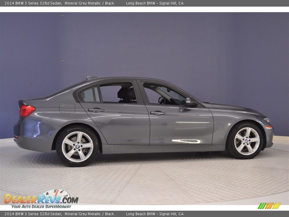 2014 BMW 3 Series 328d Sedan Mineral Grey Metallic / Black Photo #8