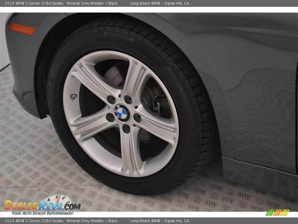 2014 BMW 3 Series 328d Sedan Mineral Grey Metallic / Black Photo #9