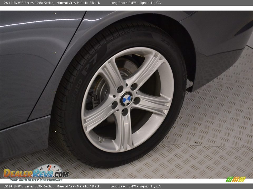 2014 BMW 3 Series 328d Sedan Mineral Grey Metallic / Black Photo #10