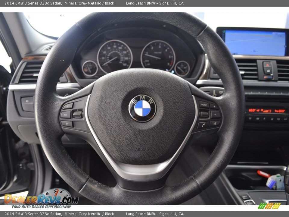 2014 BMW 3 Series 328d Sedan Mineral Grey Metallic / Black Photo #22