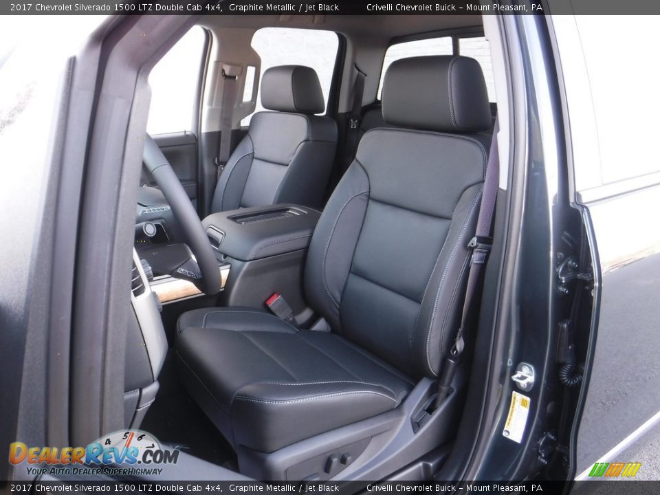 2017 Chevrolet Silverado 1500 LTZ Double Cab 4x4 Graphite Metallic / Jet Black Photo #14