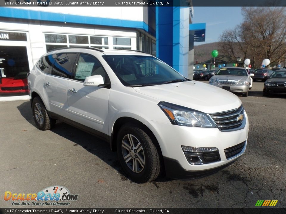 2017 Chevrolet Traverse LT AWD Summit White / Ebony Photo #1
