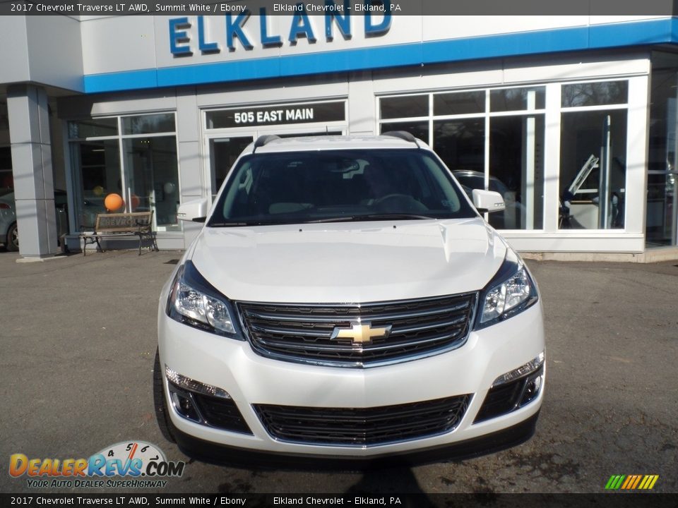 2017 Chevrolet Traverse LT AWD Summit White / Ebony Photo #2