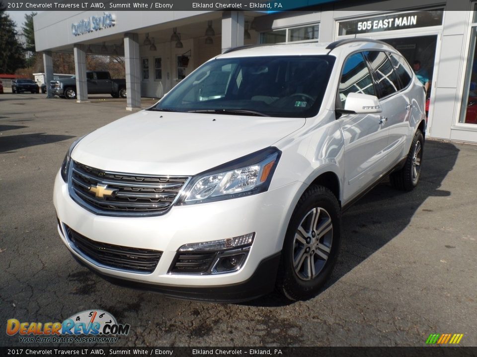 2017 Chevrolet Traverse LT AWD Summit White / Ebony Photo #3