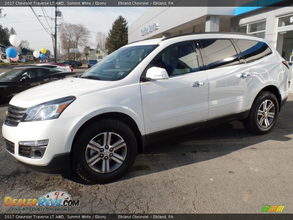 2017 Chevrolet Traverse LT AWD Summit White / Ebony Photo #4