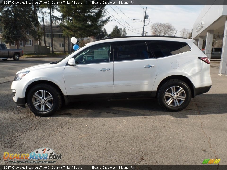 2017 Chevrolet Traverse LT AWD Summit White / Ebony Photo #5