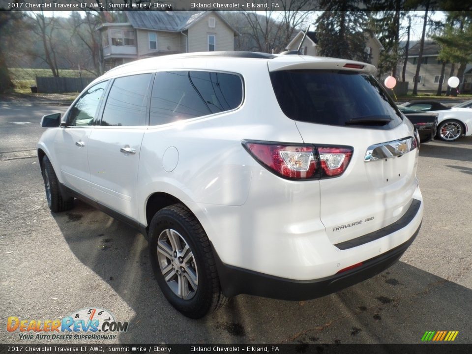 2017 Chevrolet Traverse LT AWD Summit White / Ebony Photo #6