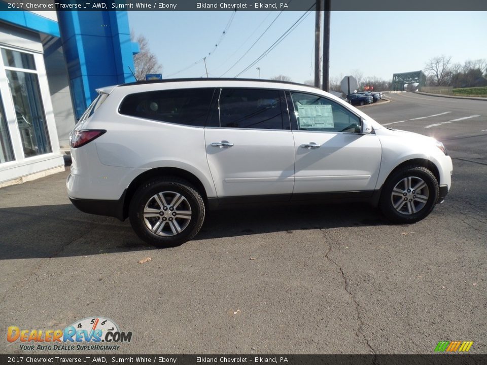 2017 Chevrolet Traverse LT AWD Summit White / Ebony Photo #9