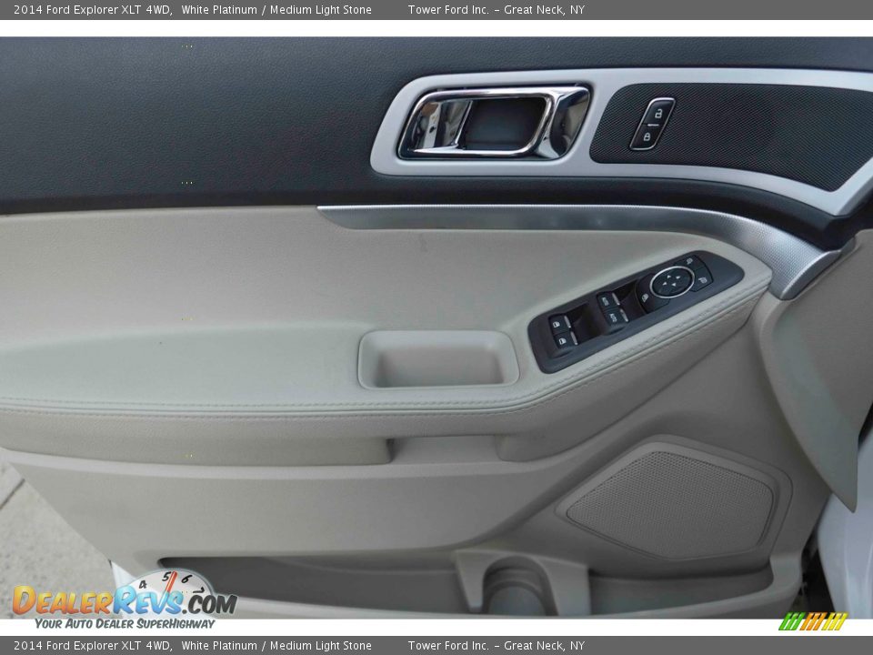 2014 Ford Explorer XLT 4WD White Platinum / Medium Light Stone Photo #12