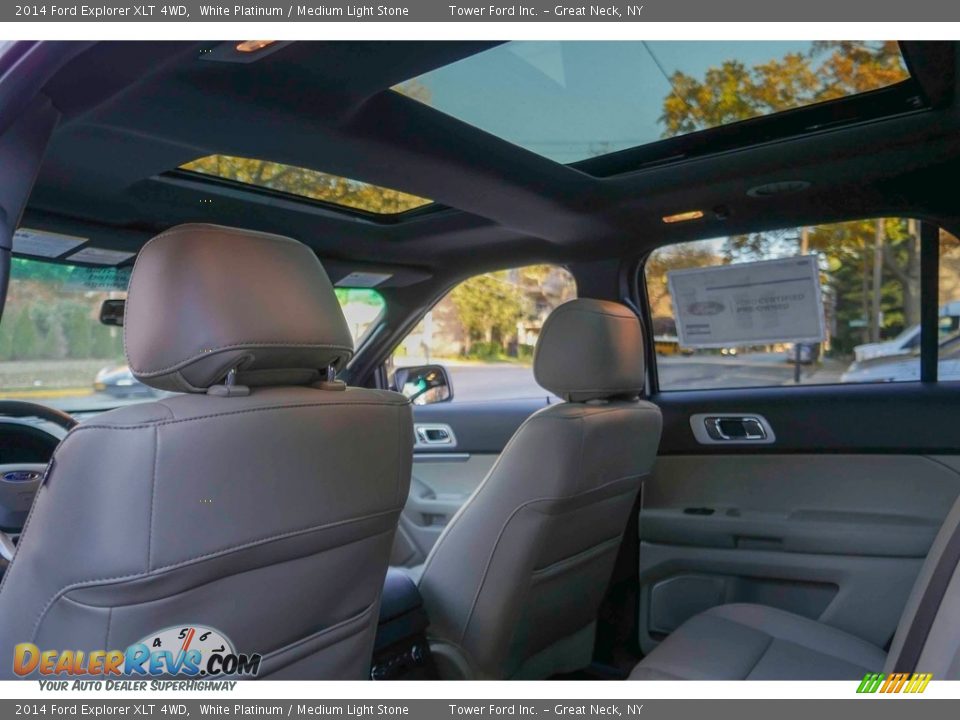 2014 Ford Explorer XLT 4WD White Platinum / Medium Light Stone Photo #27