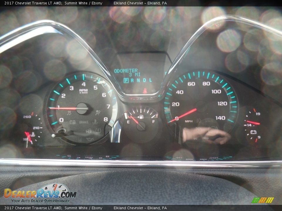 2017 Chevrolet Traverse LT AWD Summit White / Ebony Photo #32