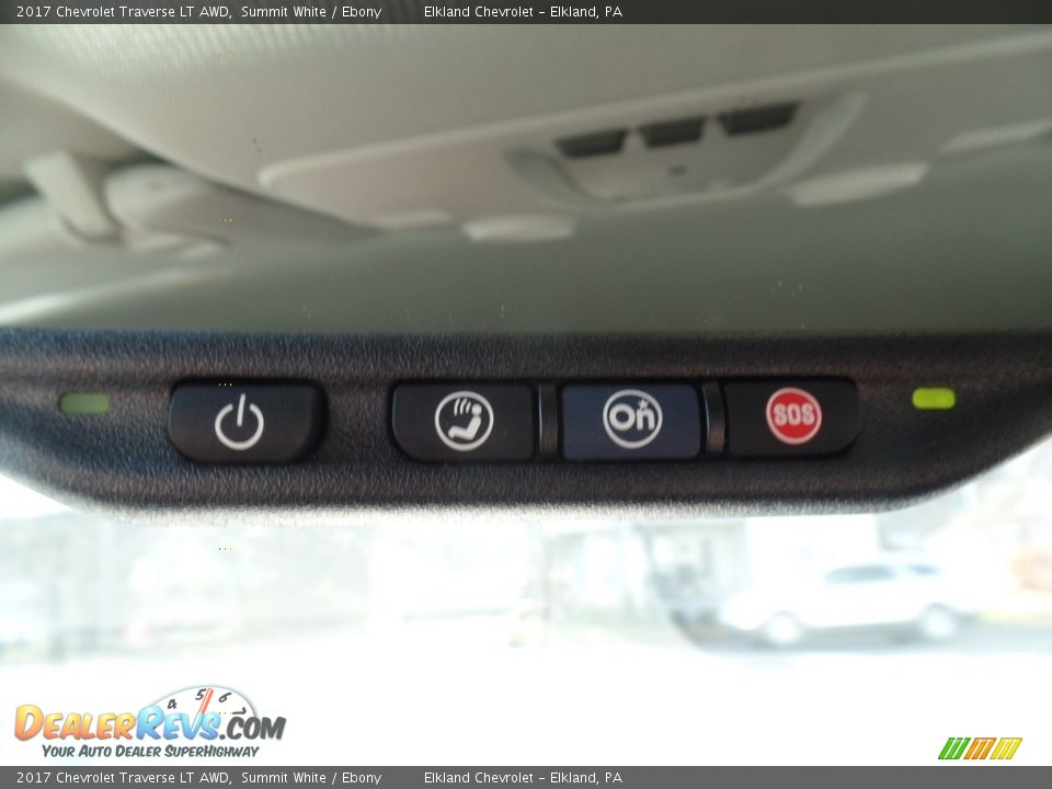 2017 Chevrolet Traverse LT AWD Summit White / Ebony Photo #33