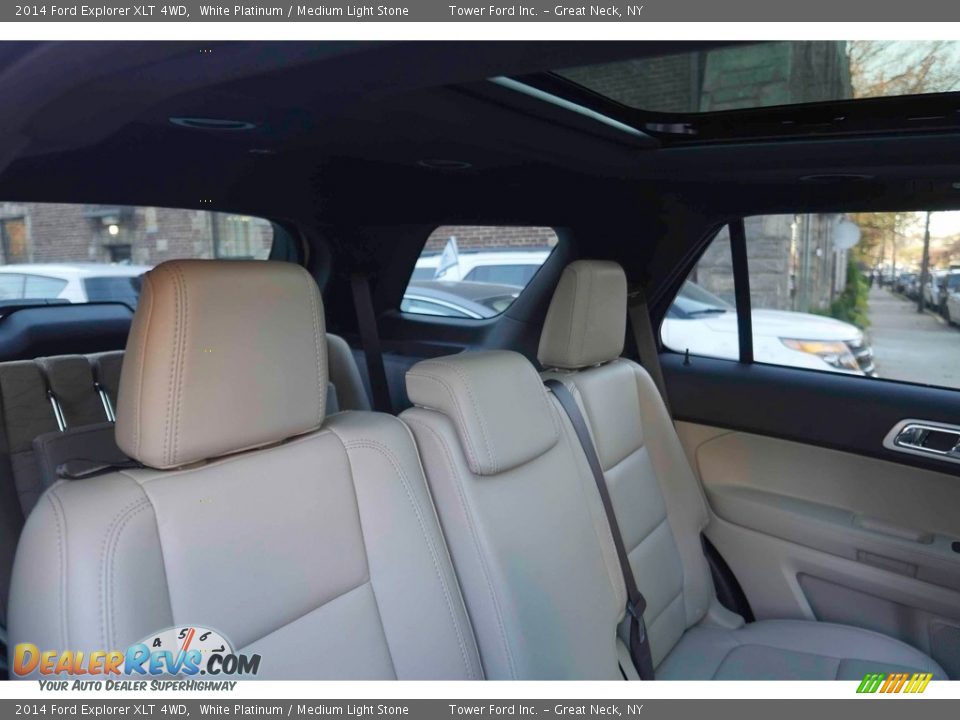 2014 Ford Explorer XLT 4WD White Platinum / Medium Light Stone Photo #32