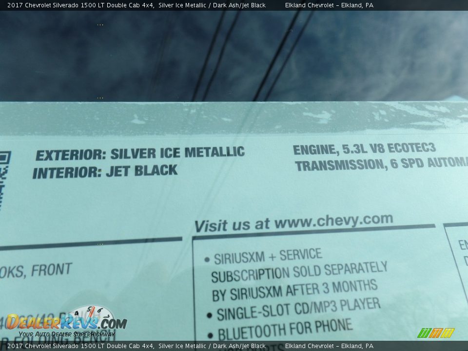 2017 Chevrolet Silverado 1500 LT Double Cab 4x4 Window Sticker Photo #16