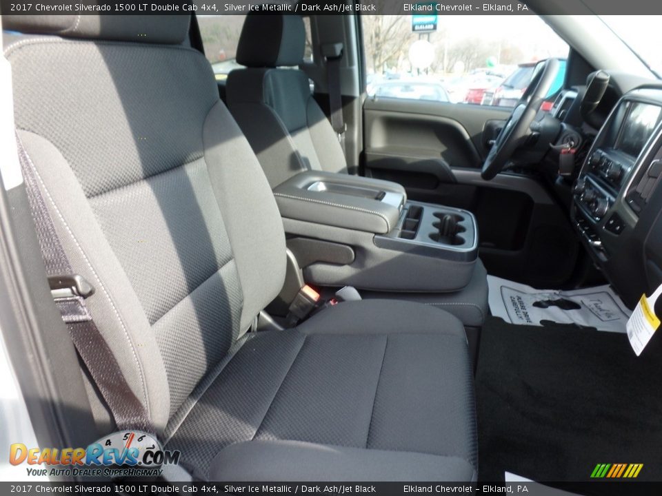 Dark Ash/Jet Black Interior - 2017 Chevrolet Silverado 1500 LT Double Cab 4x4 Photo #17