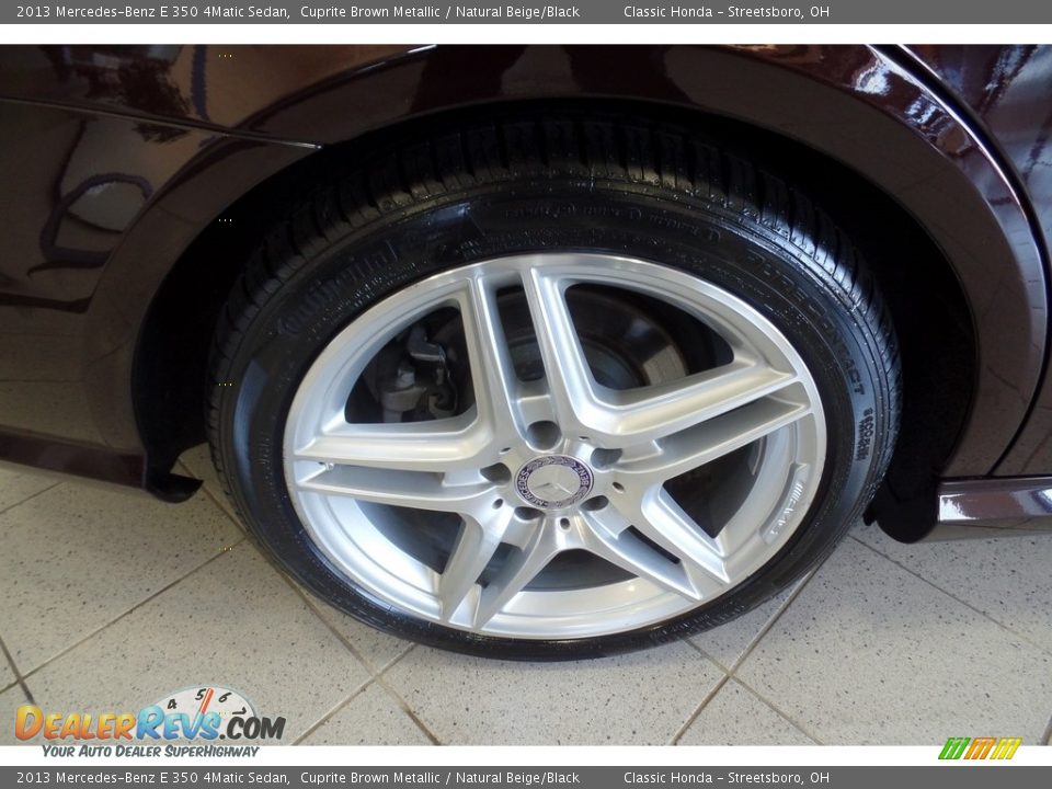 2013 Mercedes-Benz E 350 4Matic Sedan Cuprite Brown Metallic / Natural Beige/Black Photo #35