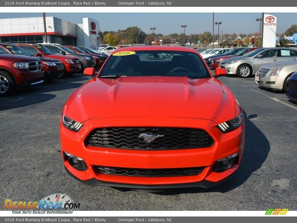 2016 Ford Mustang EcoBoost Coupe Race Red / Ebony Photo #25
