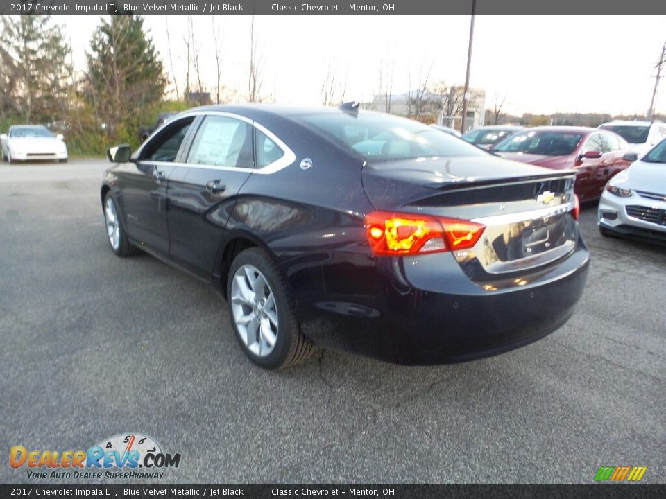 2017 Chevrolet Impala LT Blue Velvet Metallic / Jet Black Photo #5