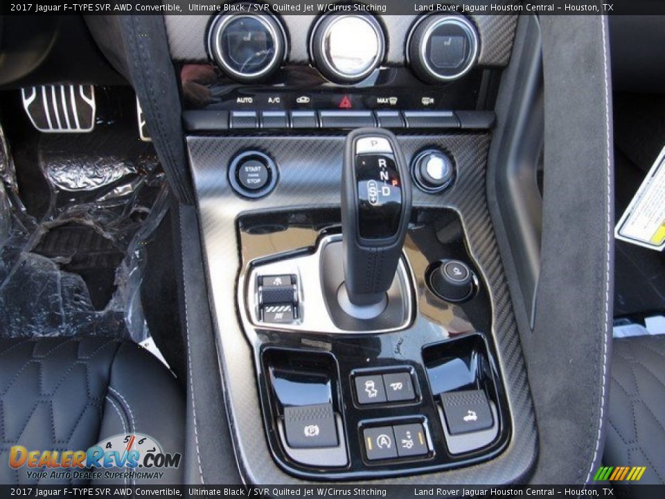 Controls of 2017 Jaguar F-TYPE SVR AWD Convertible Photo #16