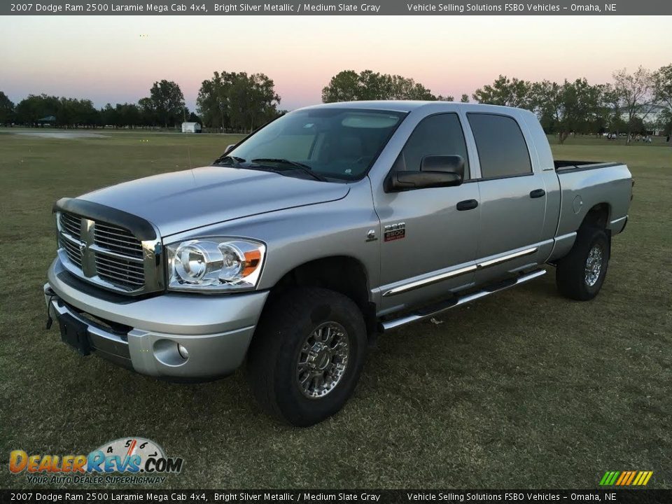 2007 Dodge Ram 2500 Laramie Mega Cab 4x4 Bright Silver Metallic / Medium Slate Gray Photo #1
