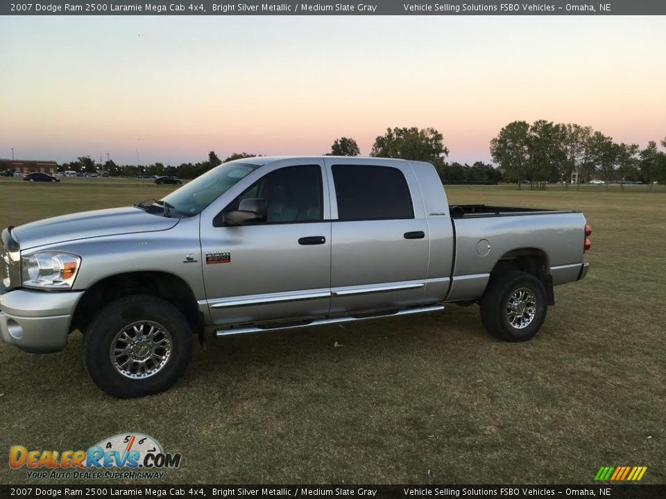 2007 Dodge Ram 2500 Laramie Mega Cab 4x4 Bright Silver Metallic / Medium Slate Gray Photo #3