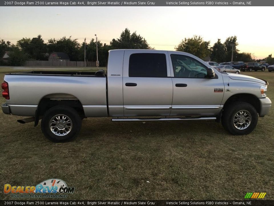 2007 Dodge Ram 2500 Laramie Mega Cab 4x4 Bright Silver Metallic / Medium Slate Gray Photo #4