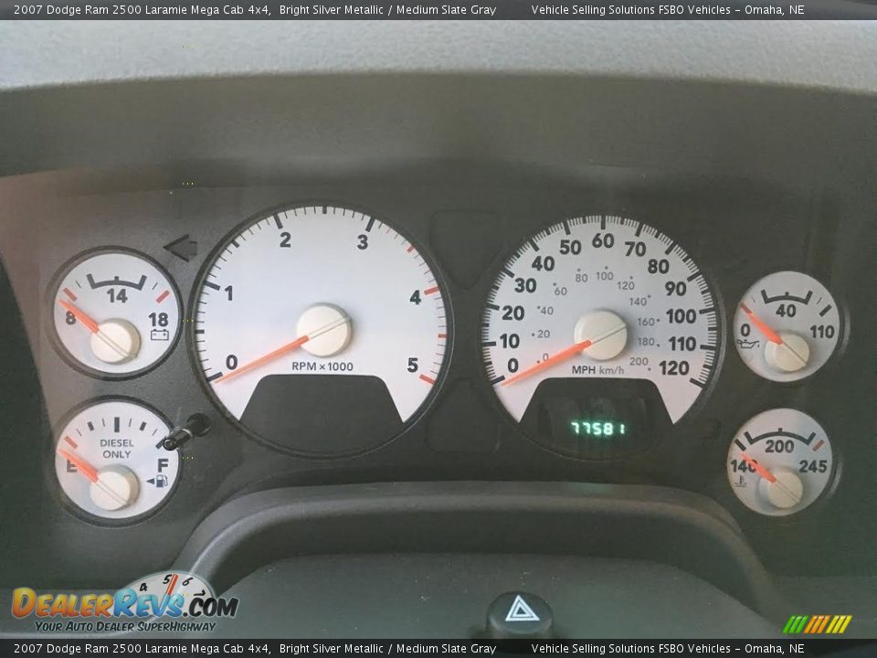 2007 Dodge Ram 2500 Laramie Mega Cab 4x4 Bright Silver Metallic / Medium Slate Gray Photo #13