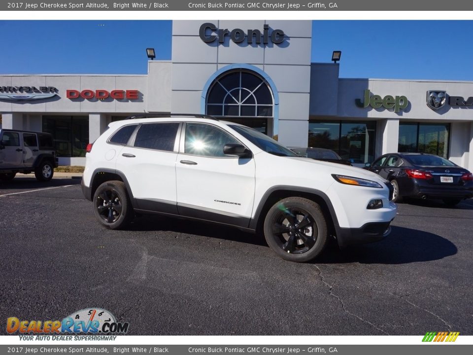 2017 Jeep Cherokee Sport Altitude Bright White / Black Photo #1