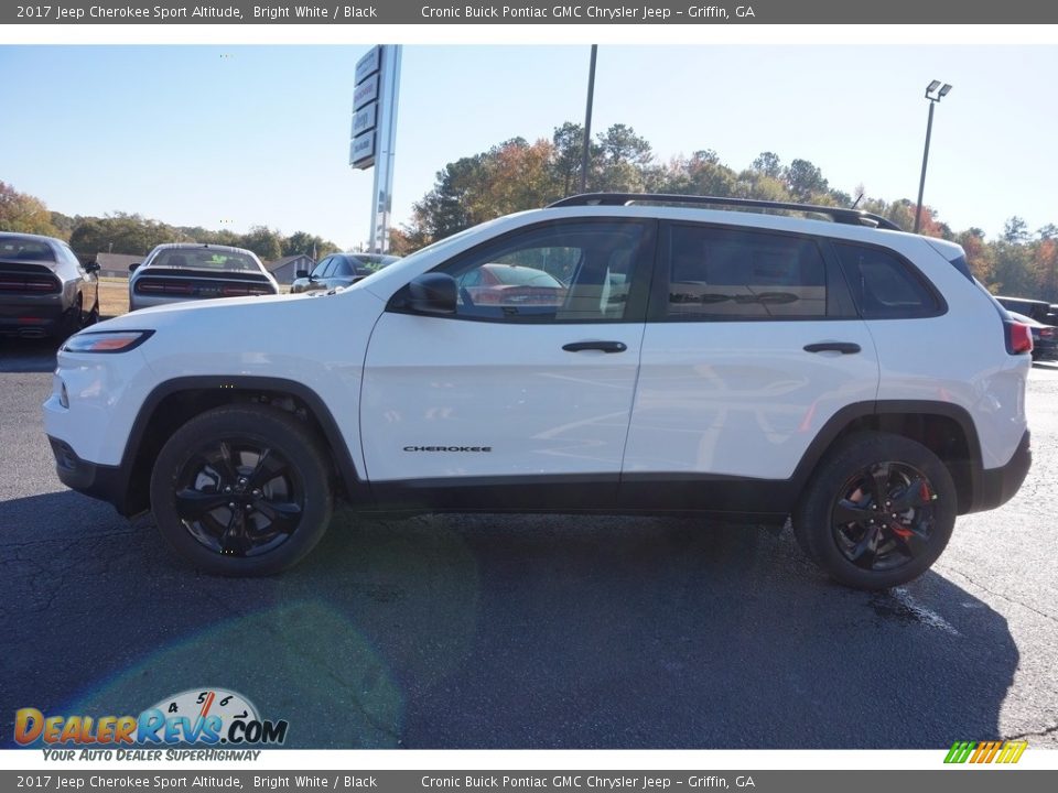 2017 Jeep Cherokee Sport Altitude Bright White / Black Photo #4