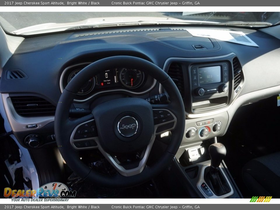 2017 Jeep Cherokee Sport Altitude Bright White / Black Photo #10